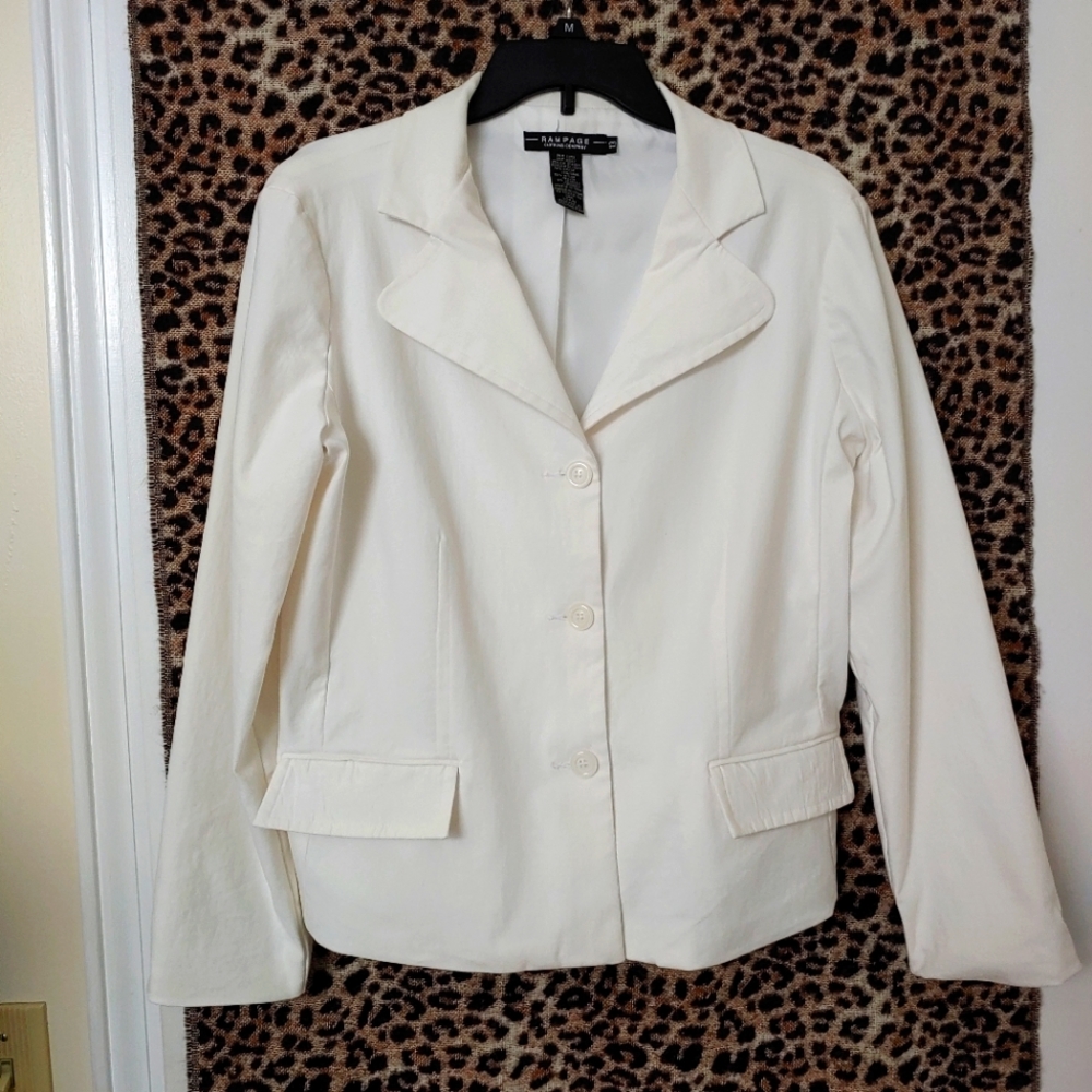 Rampage White Blazer Long Sleeves - Size 13 Juniors